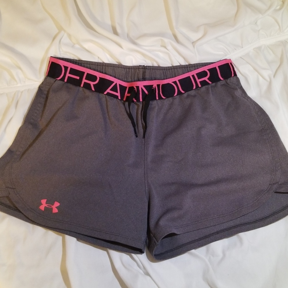 Gray Under Armour Athletic Shorts